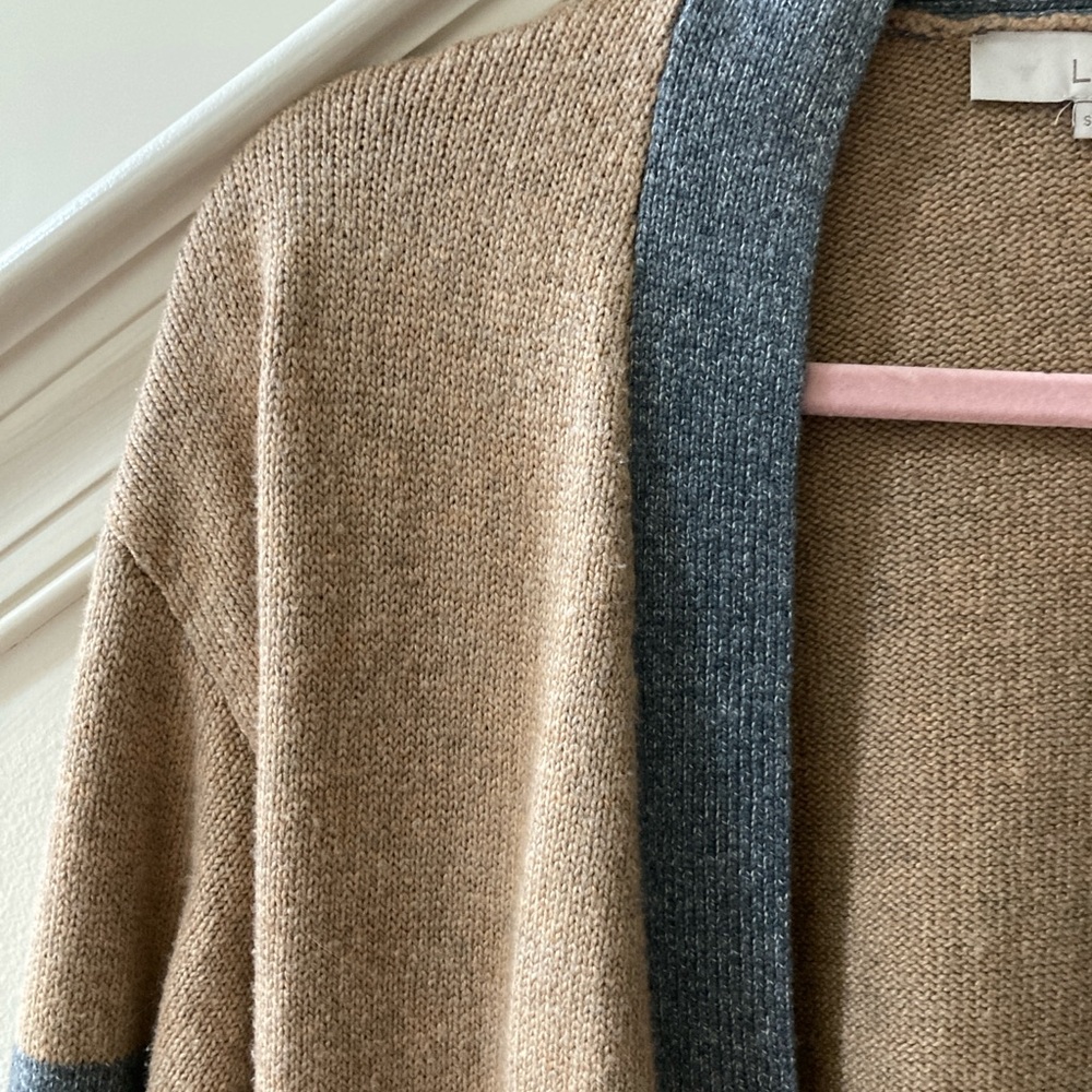 LOFT Long Cardigan with Tie Belt Size Small - Picture 5 of 8